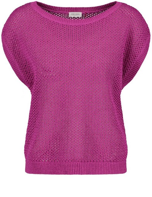 GERRY WEBER Kurzarmpullover Kurzarmpullover mit Lochmuster günstig online kaufen