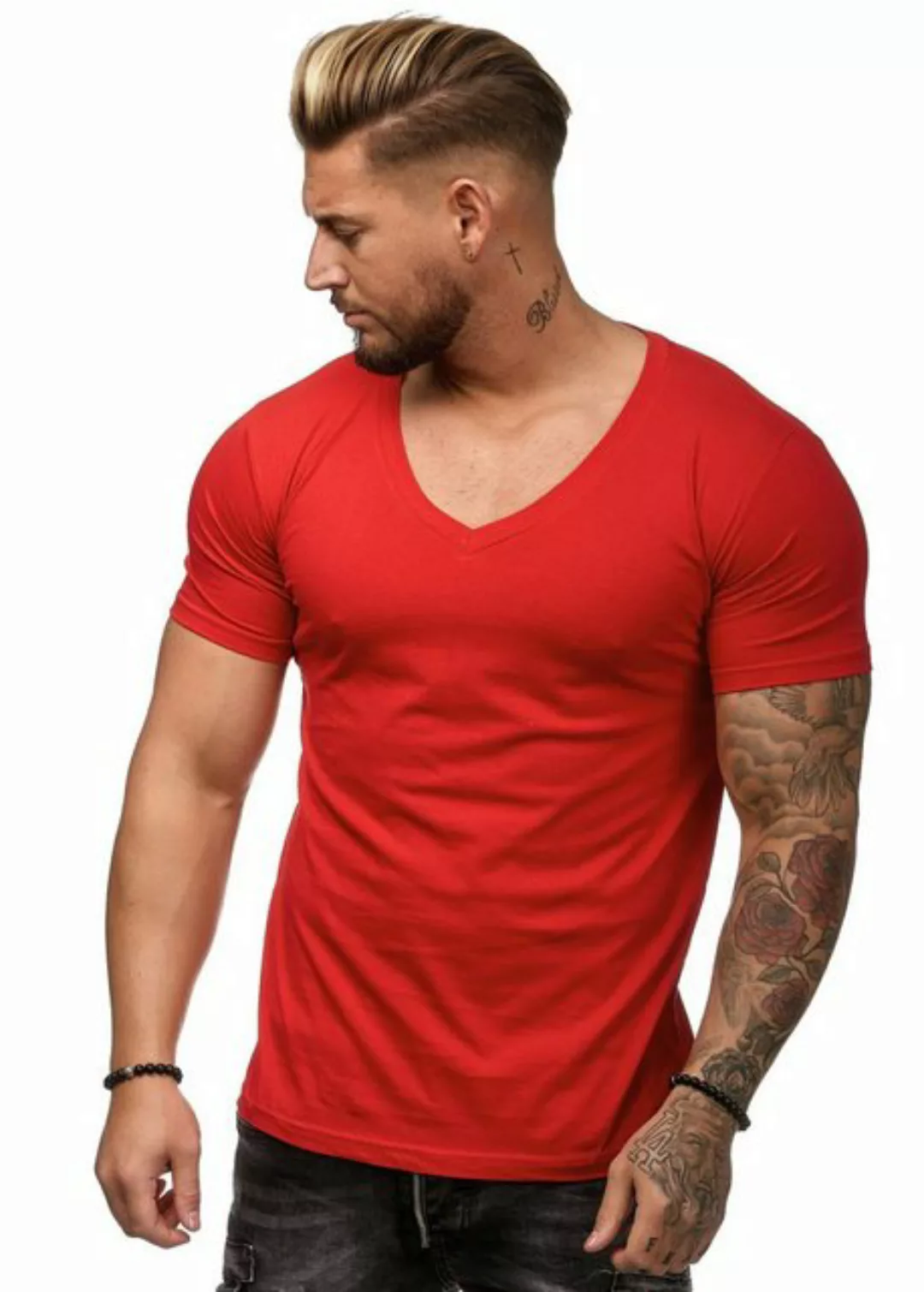 OneRedox T-Shirt BS500C (Shirt Polo Kurzarmshirt Tee, 1-tlg) Fitness Freize günstig online kaufen