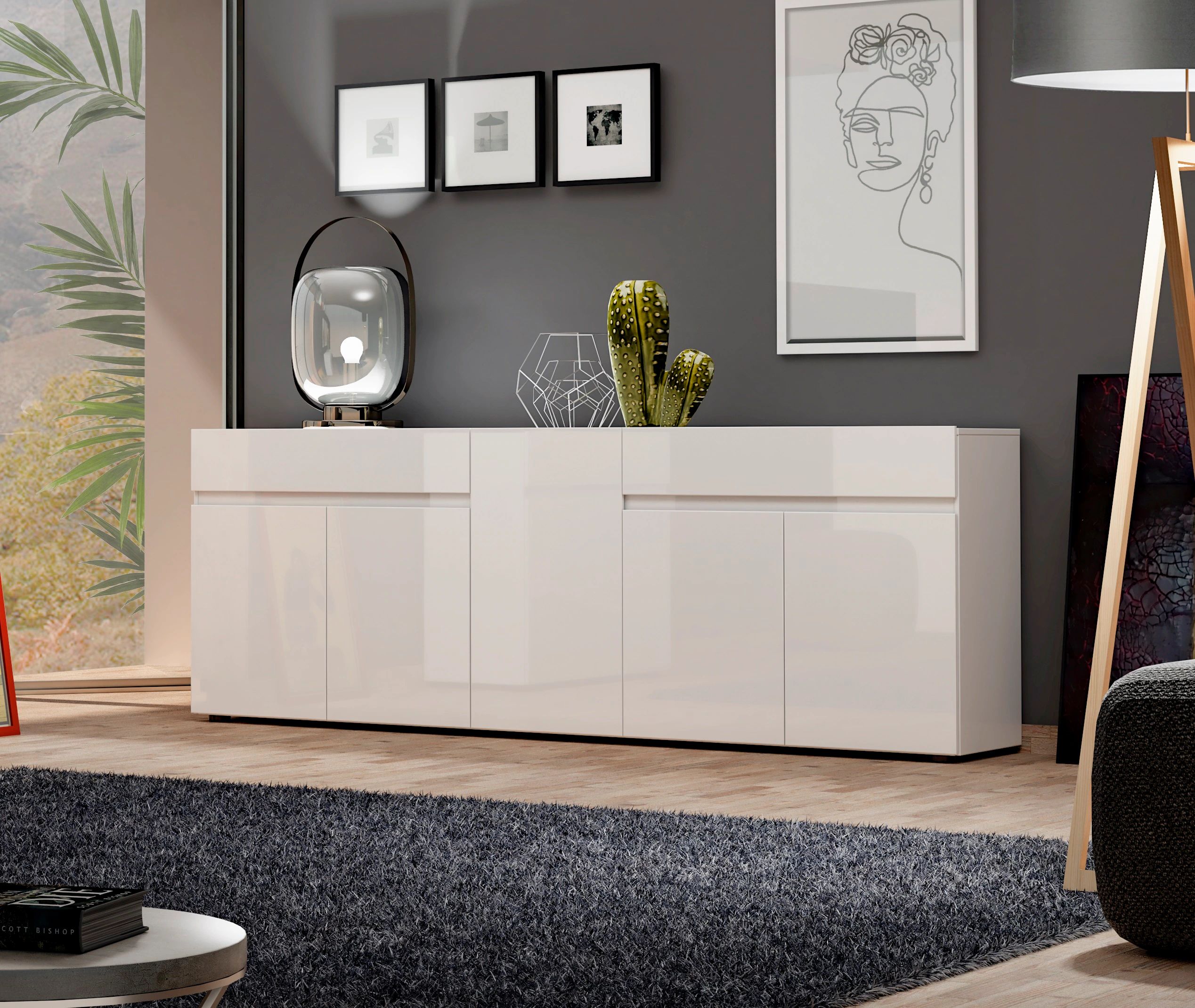 INOSIGN Sideboard "Mister", Kommode, komplett Hochglanz lackiert, (B/H): 22 günstig online kaufen