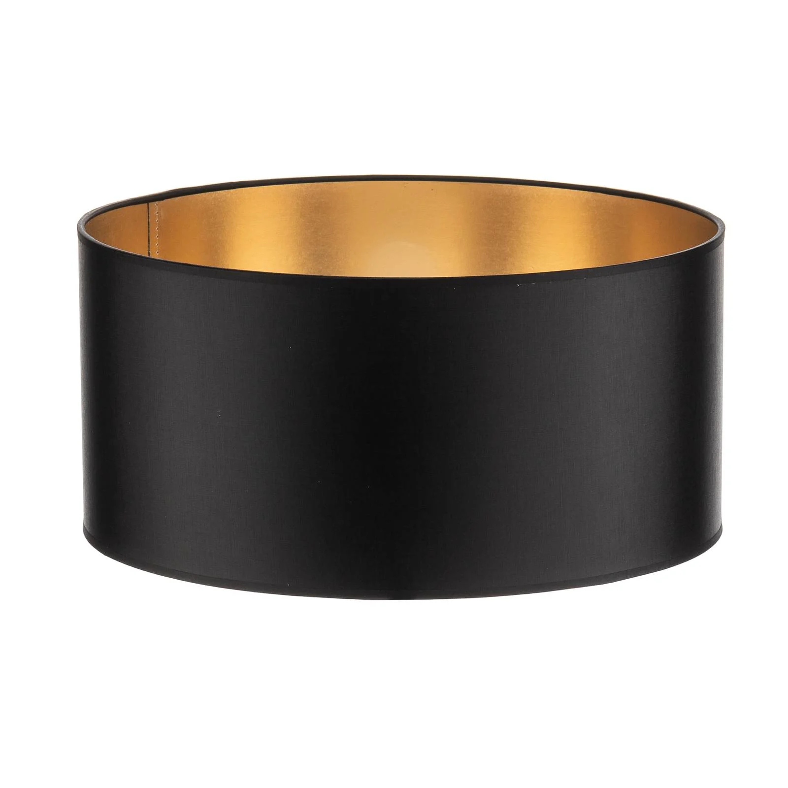 Lampenschirm Alba, Ø 40 cm, E27, schwarz/gold günstig online kaufen