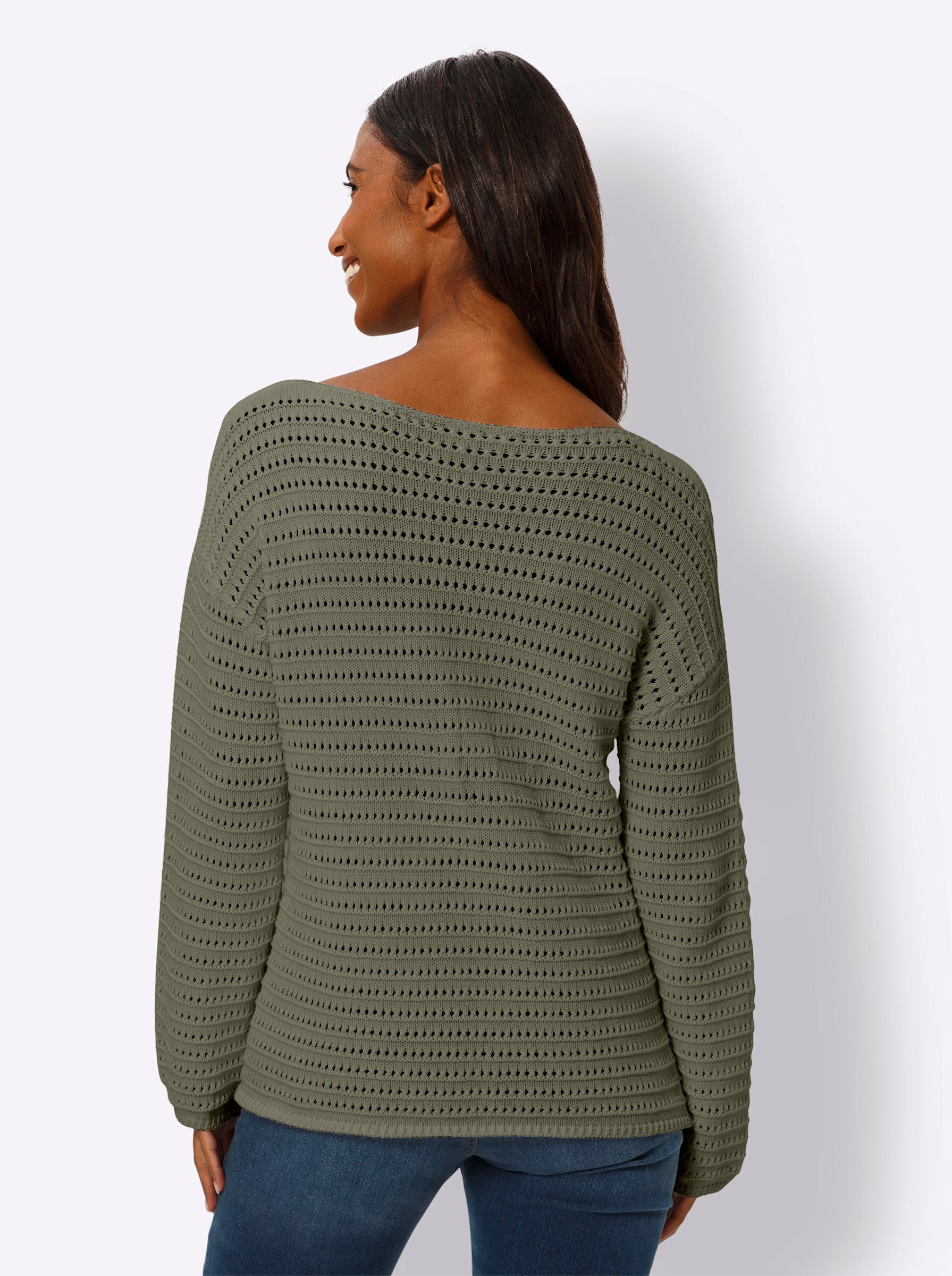 heine Strickpullover Ajourpullover günstig online kaufen