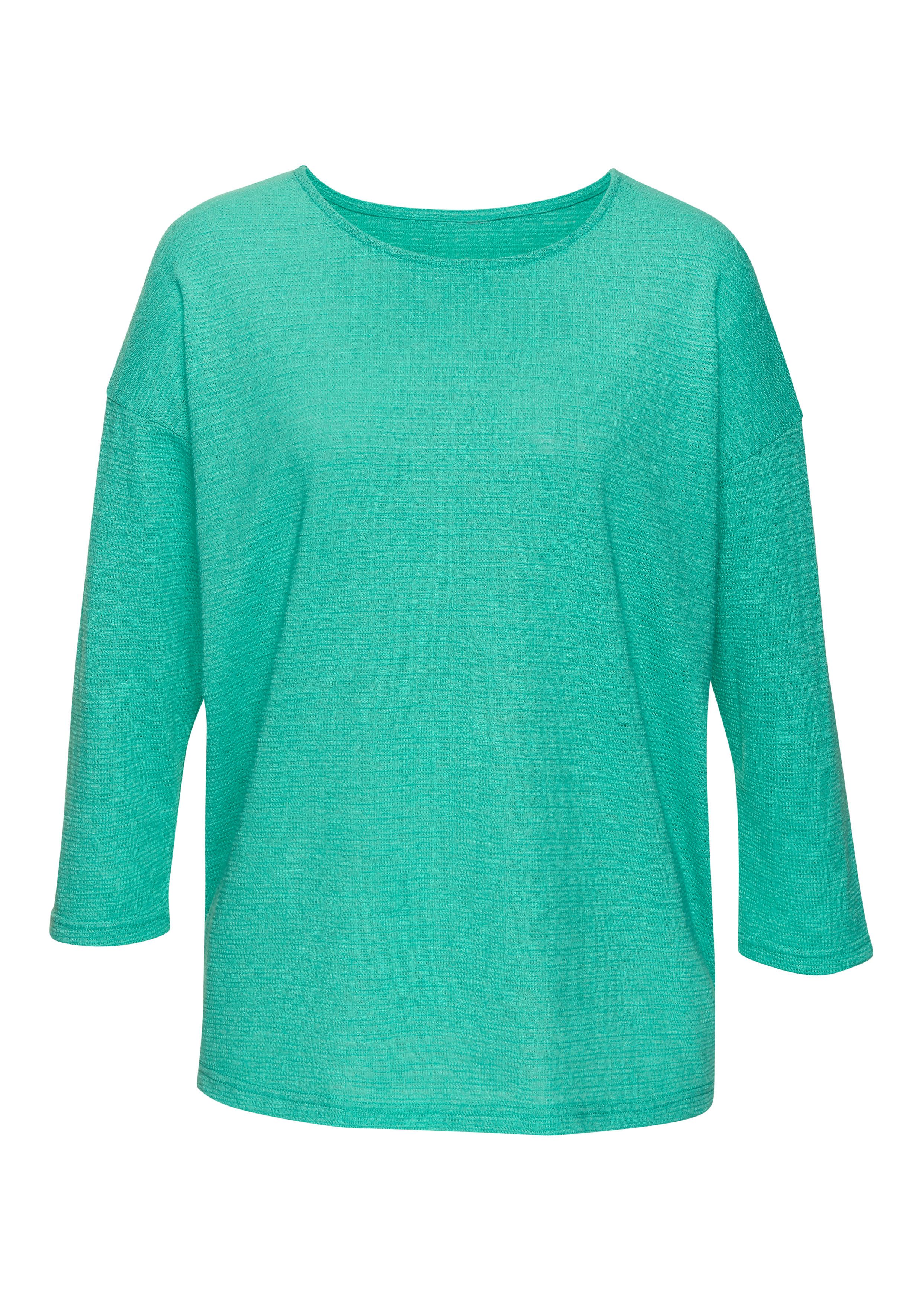 Vivance Langarmshirt "mit modischer Struktur", aus bügelfreier Qualität mit günstig online kaufen