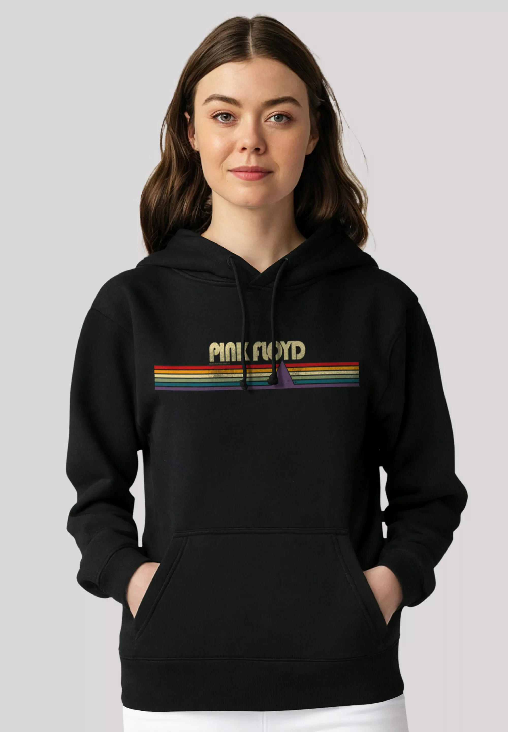 F4NT4STIC Kapuzenpullover Pink Floyd Prism Retro Stripes Premium Qualität günstig online kaufen