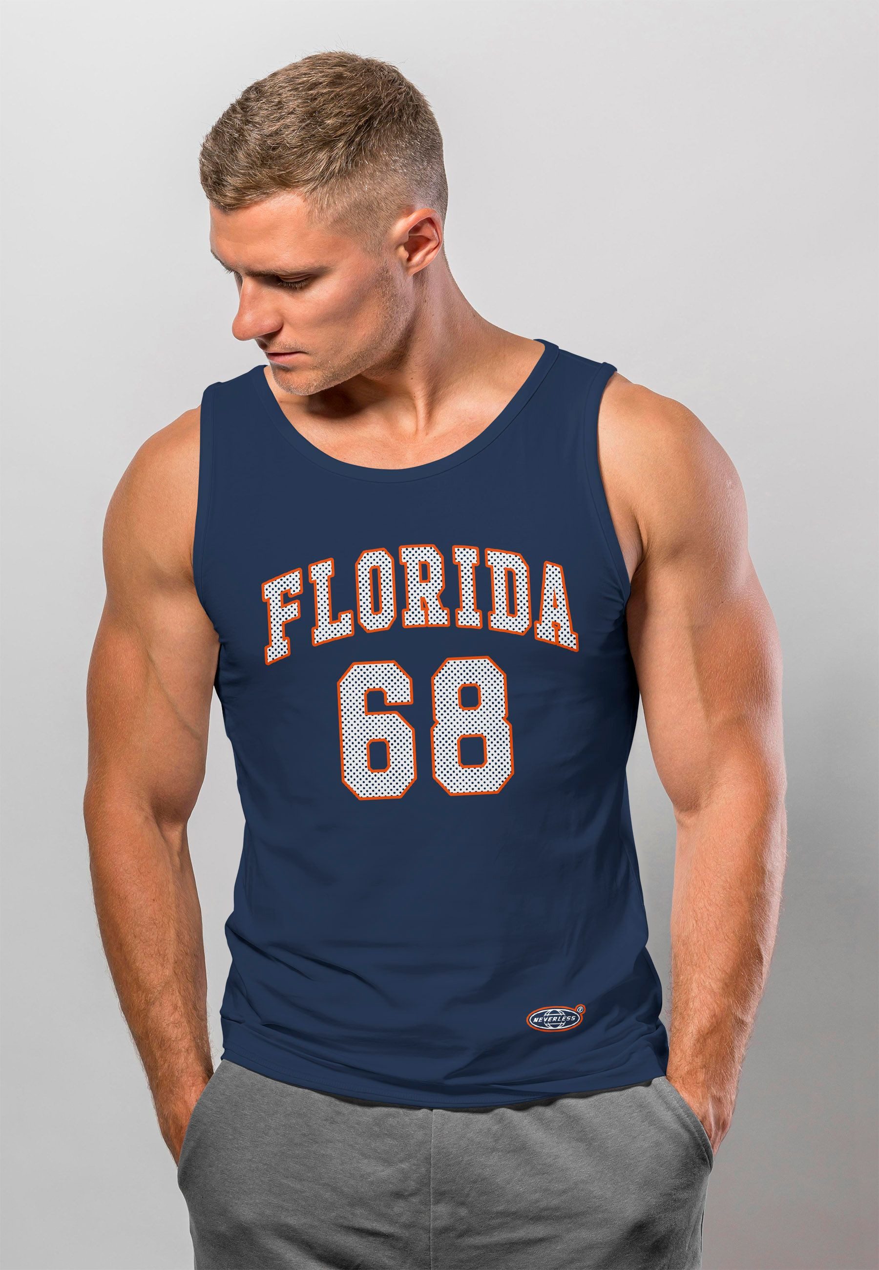 Neverless Tanktop Herren Tank-Top Print Florida günstig online kaufen