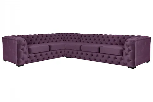 Home affaire Chesterfield-Sofa »KALINA L-Form«, hochwertig Chesterfield-Aus günstig online kaufen