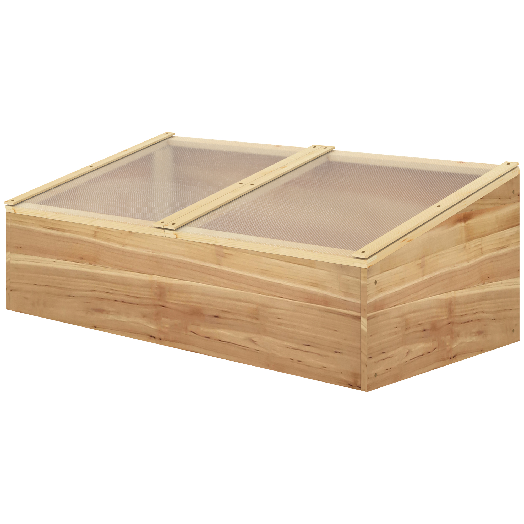 Outsunny Mini-Gewächshaus für Pflanzen dim. 100L x 50B x 36H cm Doppeltes u günstig online kaufen