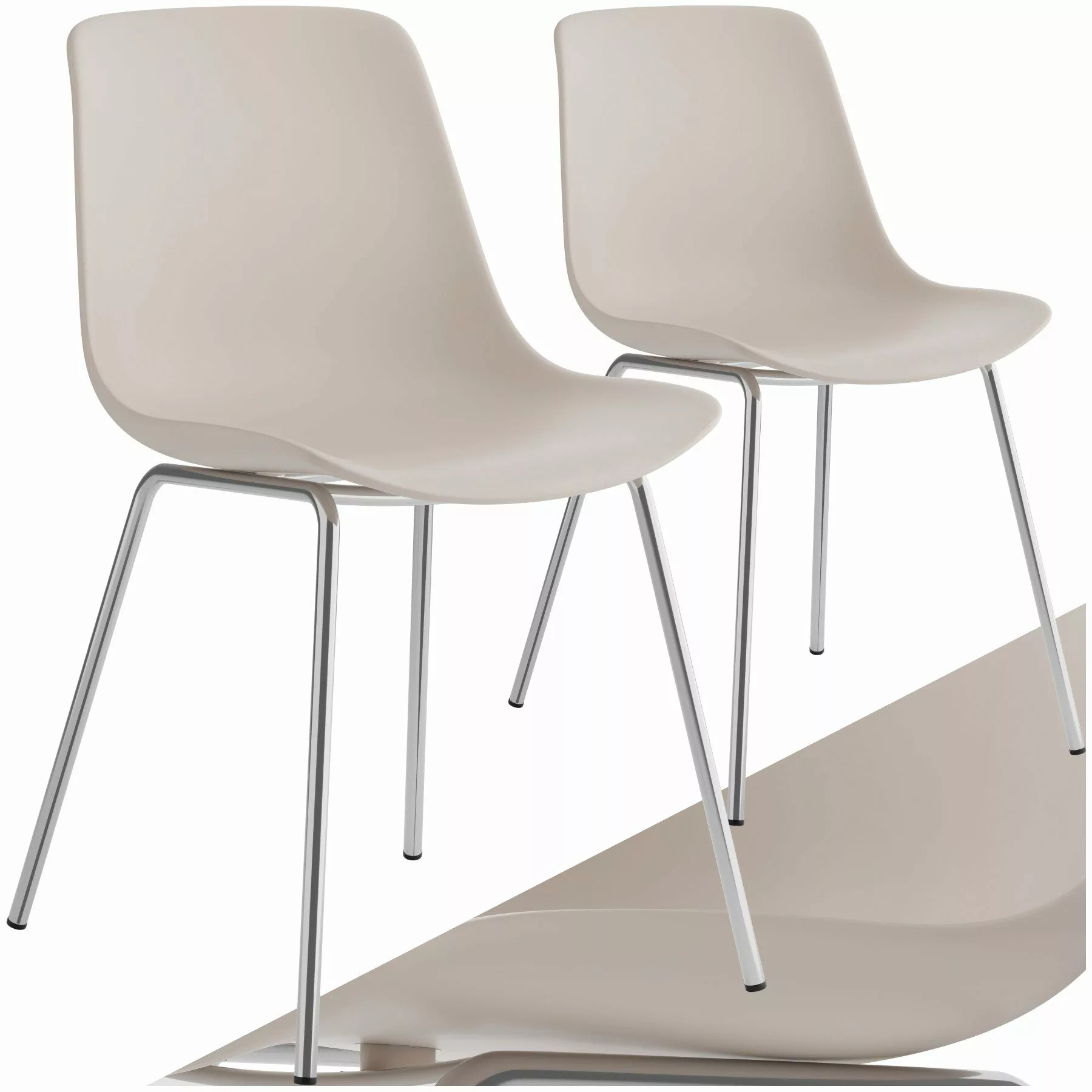 tectake Esszimmerstuhl Kunststoffstühle Mave, ergonomisch, Belastbarkeit günstig online kaufen
