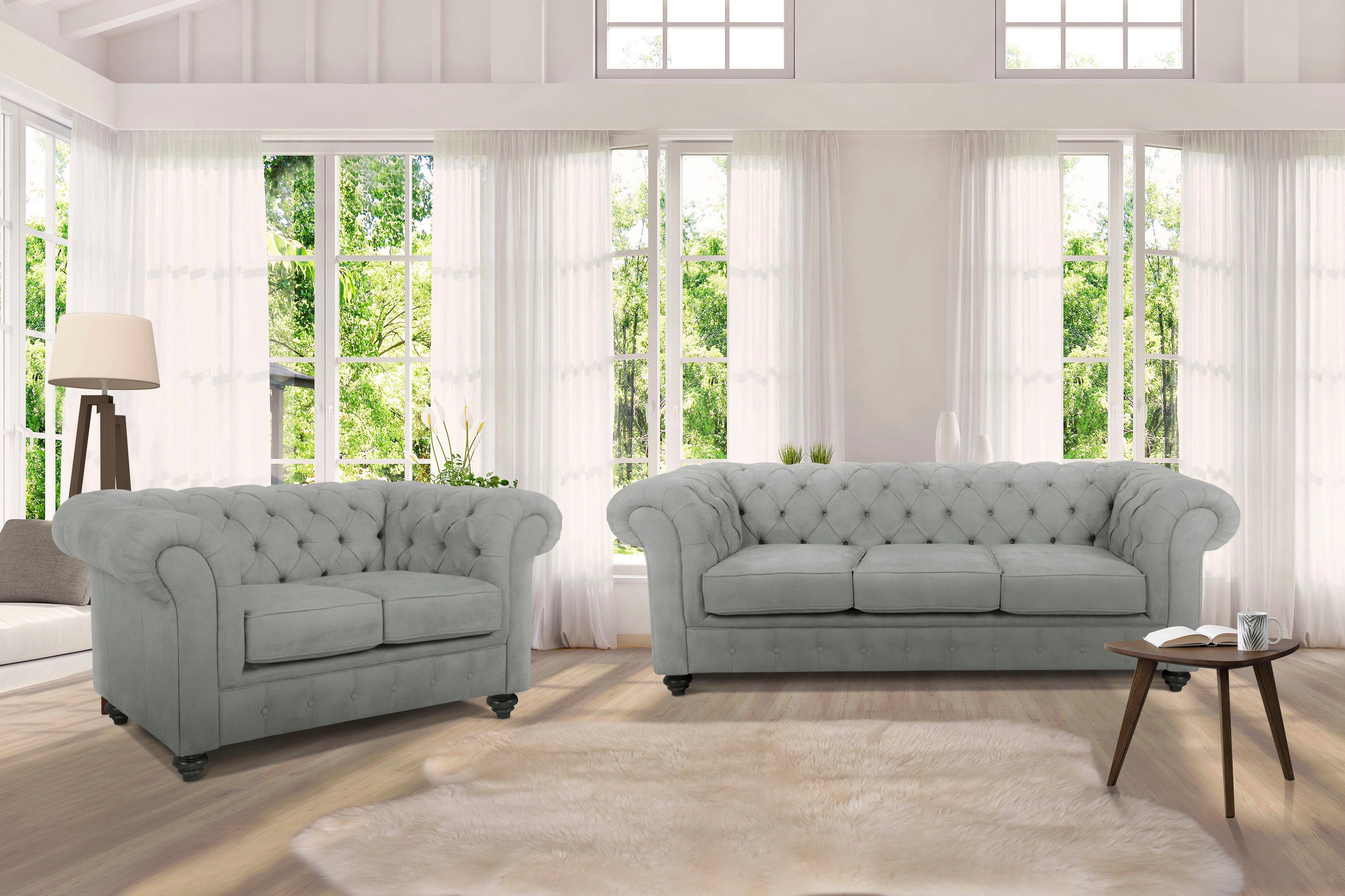 Home affaire Chesterfield-Sofa Duc 3-Sitzer, hochwertige günstig online kaufen