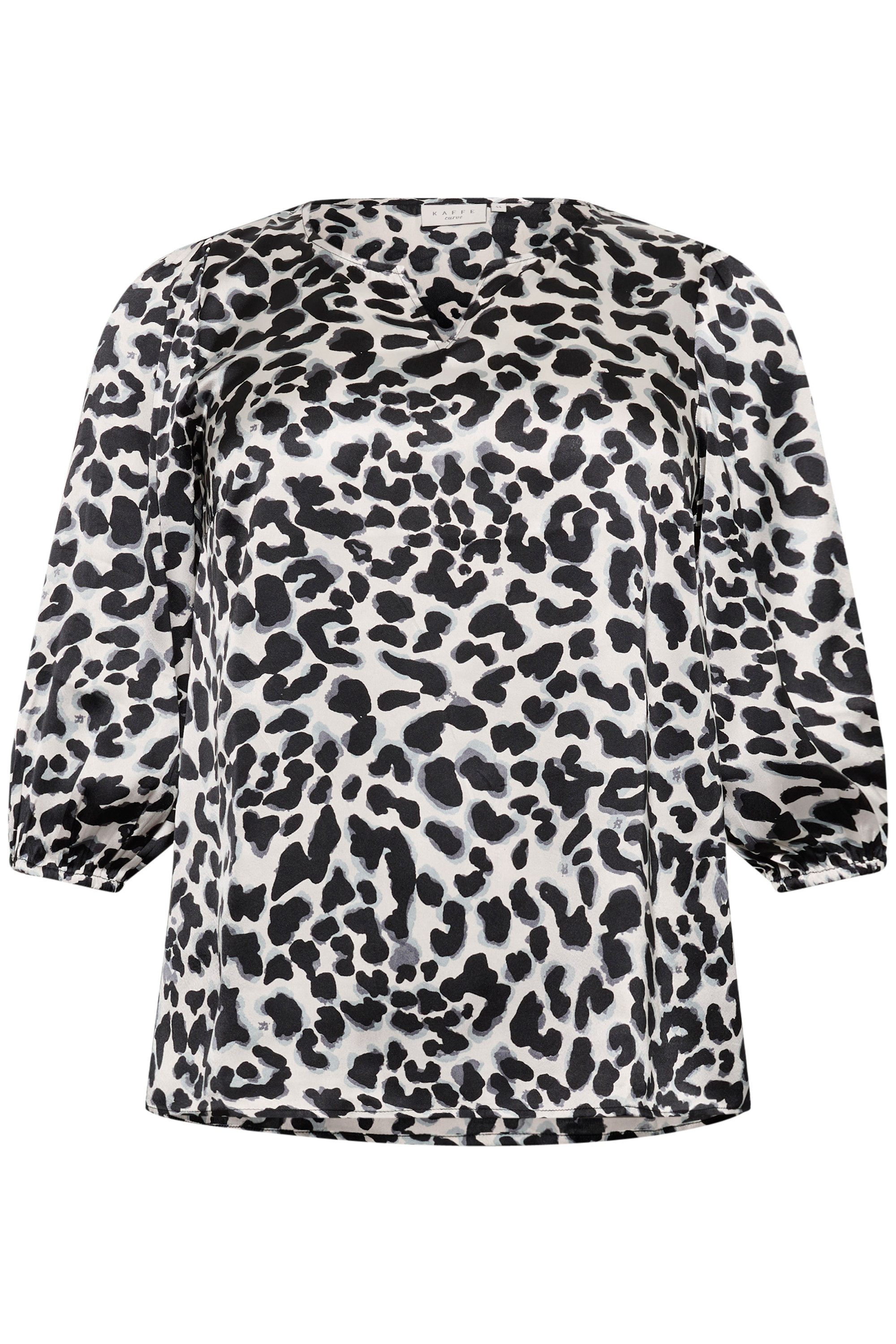 KAFFE Curve Langarmbluse Langarm-Bluse KCmegda Große günstig online kaufen
