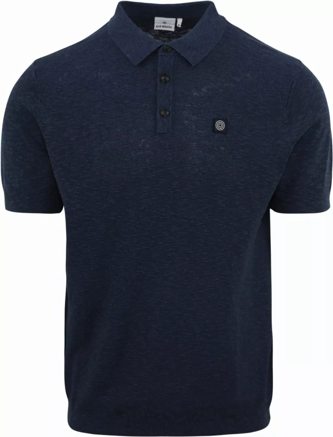 Blue Industry M14 Polo Shirt Leinen Dunkelblau - Größe M günstig online kaufen