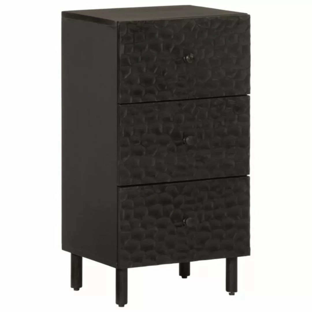 vidaXL Beistellschrank Beistellschrank Schwarz 40x33x75 cm Massivholz Mango günstig online kaufen