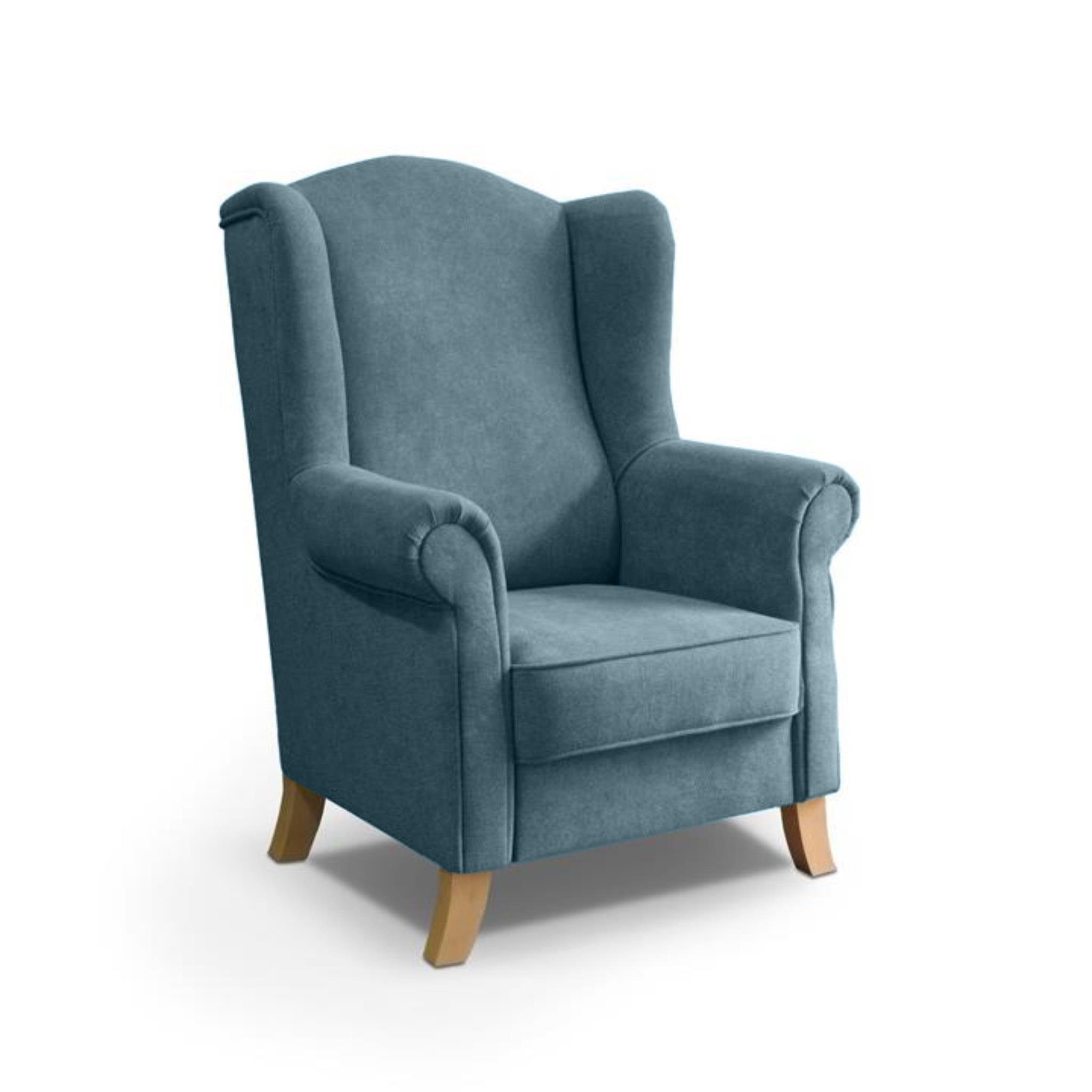 Beautysofa Ohrensessel LEONARDO Sessel Wohnzimmersessel, Fernsehsessel günstig online kaufen