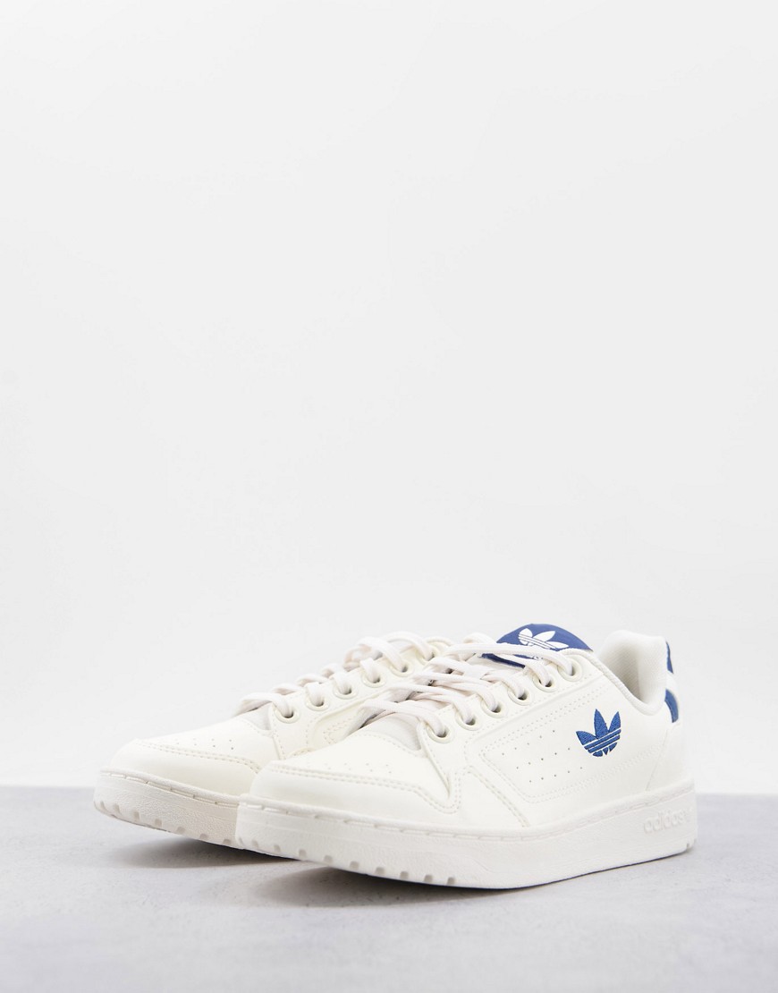 adidas Originals – NY 90 – Sneaker in Weiß mit blauem Detail günstig online kaufen
