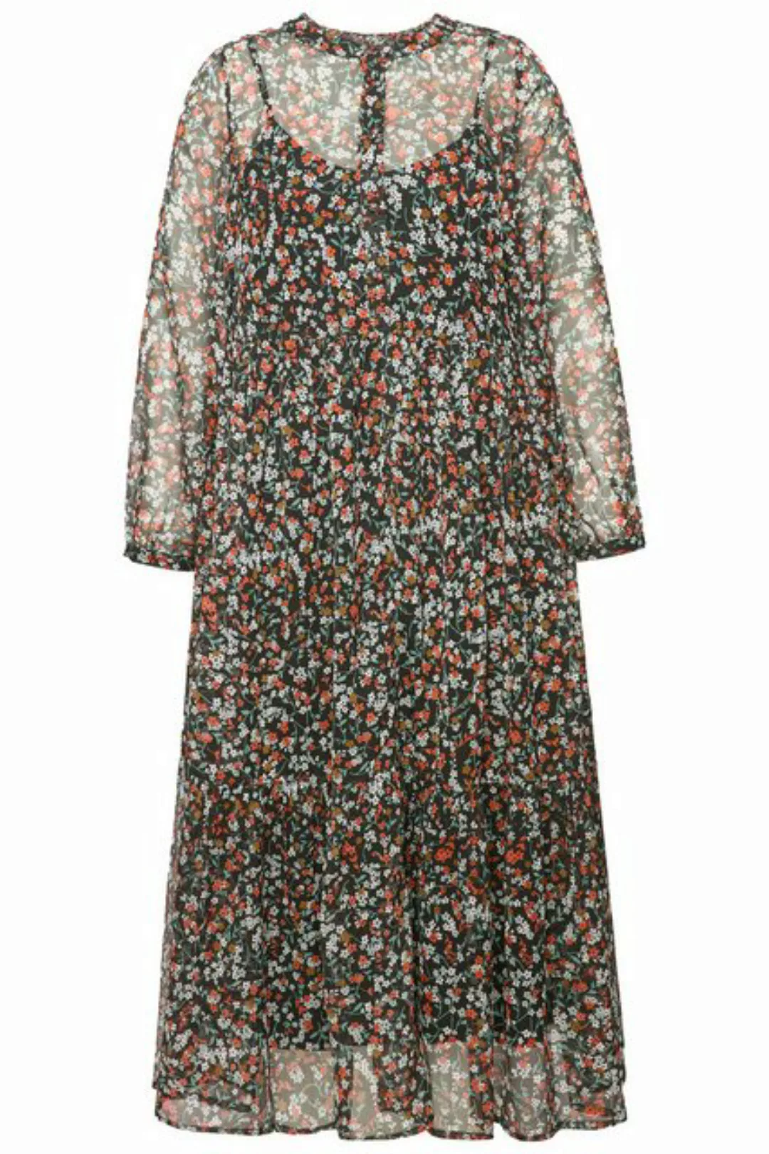 Studio Untold Sommerkleid Maxikleid A-Line doppellagig Flower Print günstig online kaufen