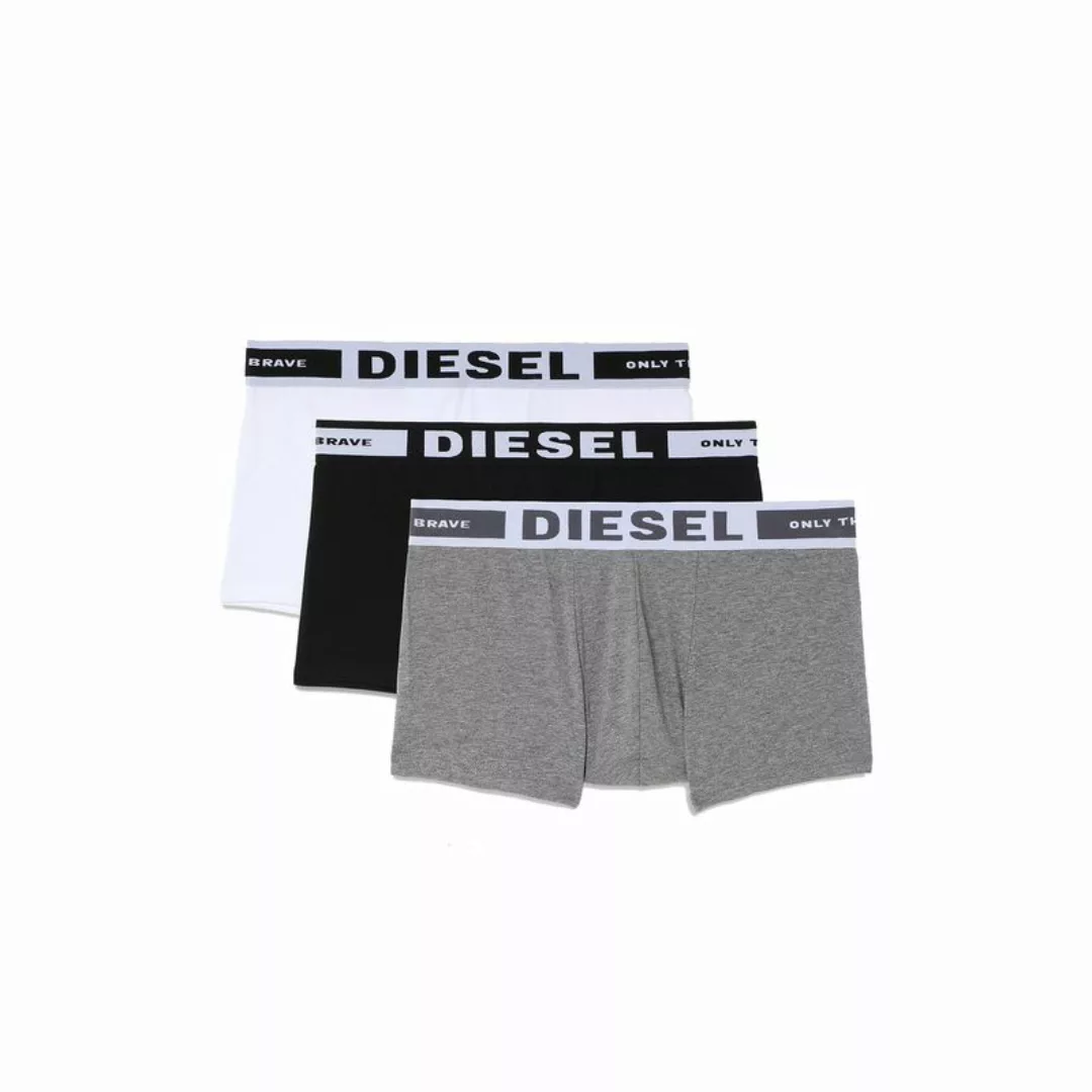 Diesel 3-er Set Trunks Schwarz, Grau & Weiß günstig online kaufen