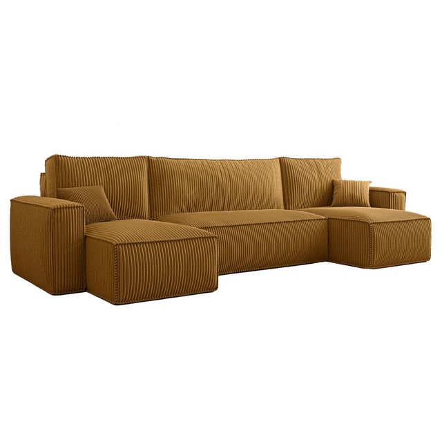 Selsey Ecksofa SCARLO, mit Schlaffunktion, Bettkasten und Cordbezug günstig online kaufen