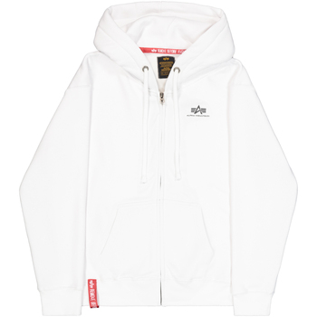 Alpha Industries  Sweatshirt Basic Zip Hoodie SL - white günstig online kaufen