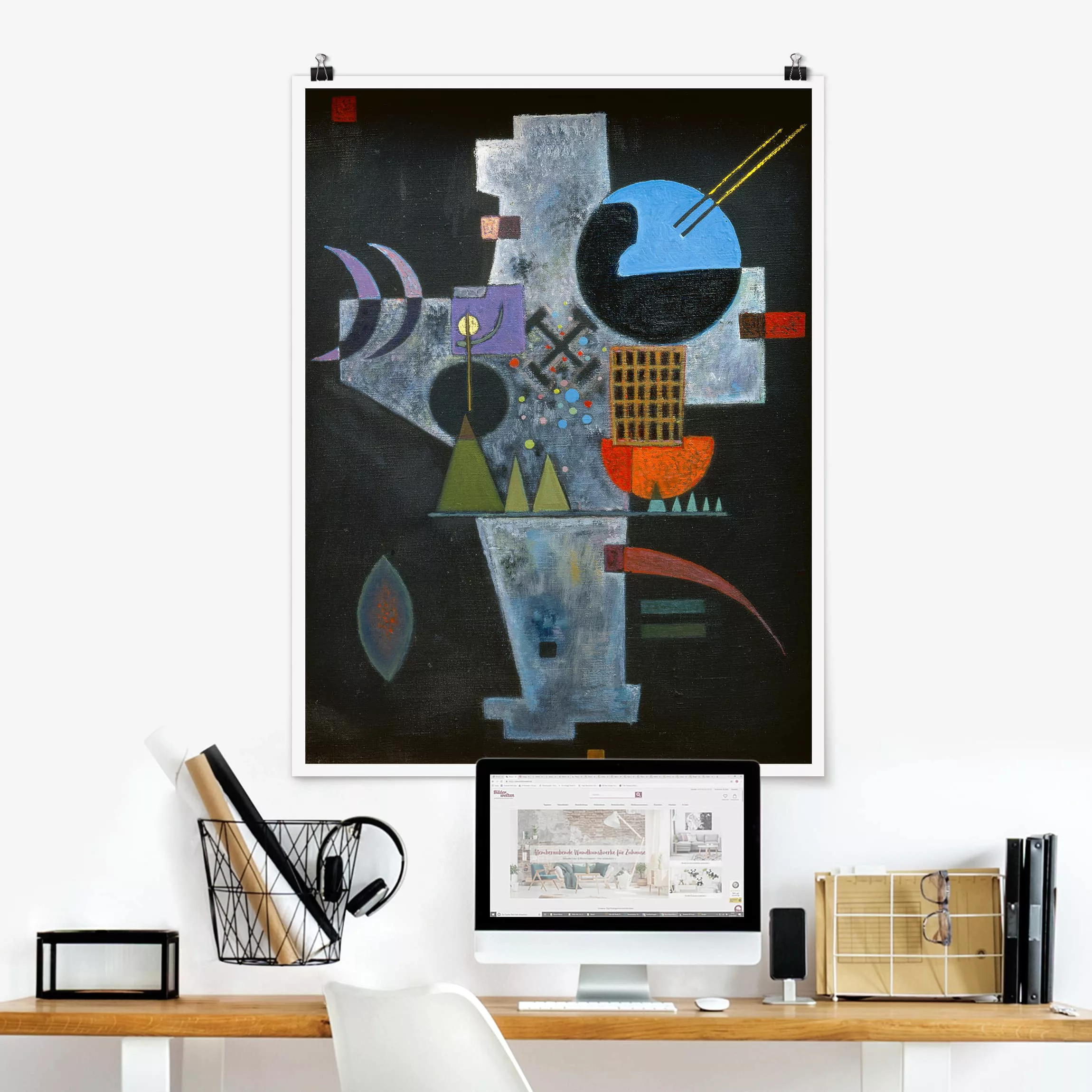 Poster Kunstdruck - Hochformat Wassily Kandinsky - Kreuzform günstig online kaufen