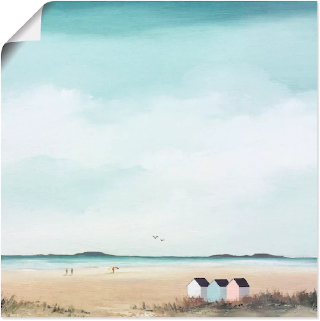 Artland Wandbild "Sonniger Morgen IV", Strand, (1 St.), als Leinwandbild, P günstig online kaufen