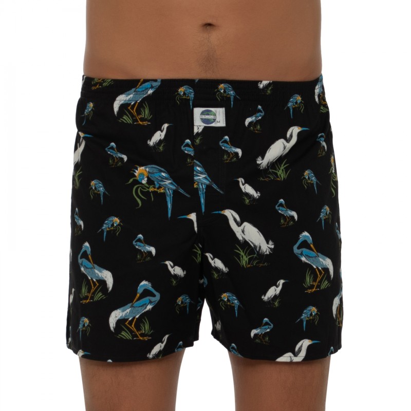 D.E.A.L International Boxershorts Blau Vogel Motiv günstig online kaufen