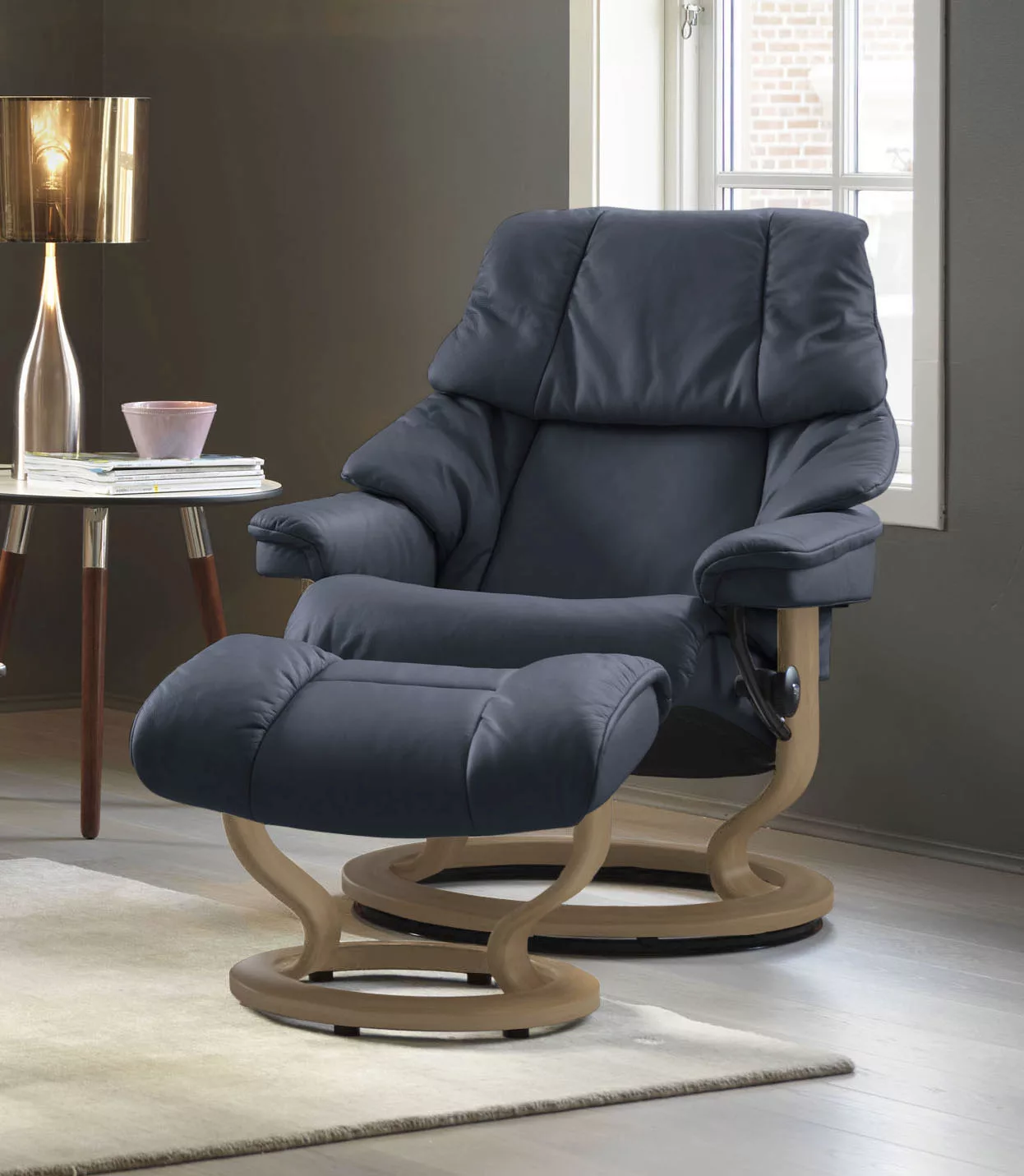 Stressless Relaxsessel "Reno", (Set, Relaxsessel mit Hocker), mit Hocker, m günstig online kaufen