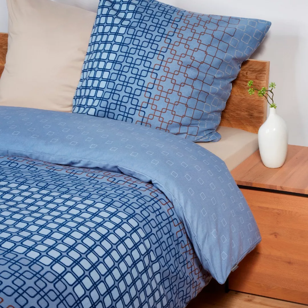 Schiesser Bettwäsche »Henka aus weicher Baumwolle mit modernem Grafikprint« günstig online kaufen