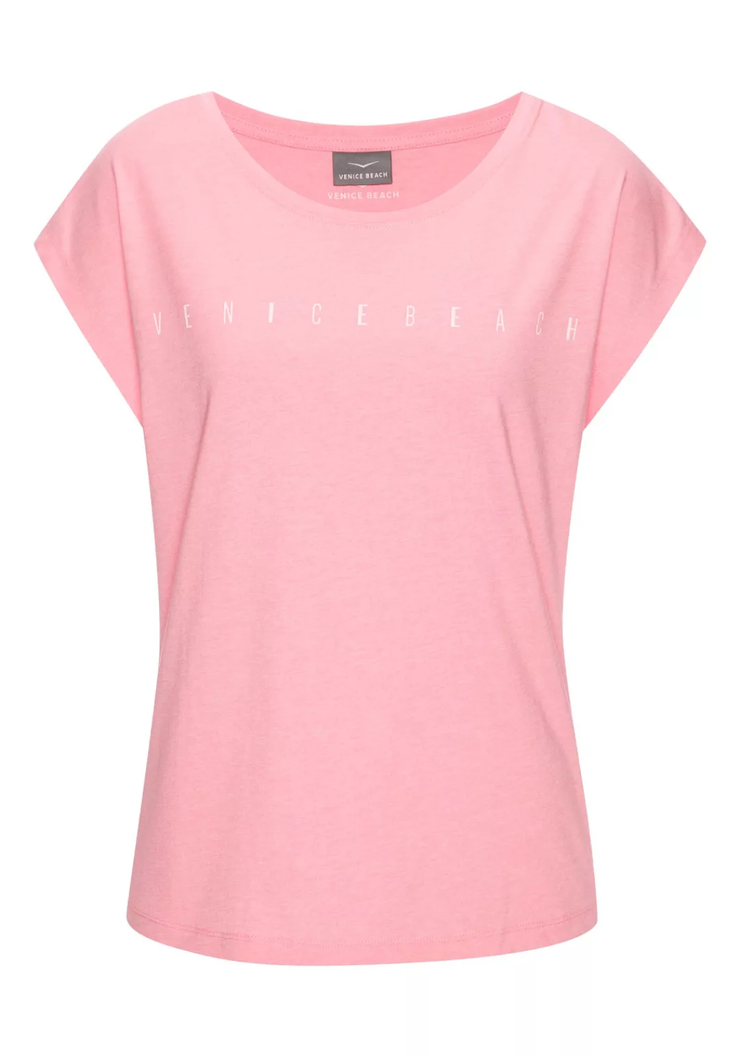 Venice Beach Kurzarmshirt, mit Frontdruck, T-Shirt aus Baumwollmischung, Ba günstig online kaufen