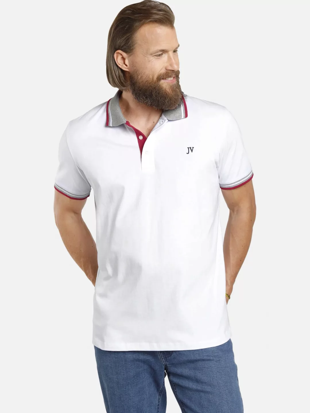 Jan Vanderstorm Poloshirt JOHAN in zwei Designs (2er-Pack) günstig online kaufen