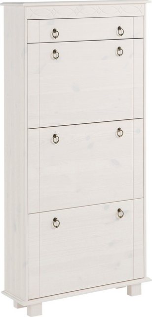 Home affaire Schuhschrank "Indra", aus massiver Kiefer, FSC, Breite 70 cm, günstig online kaufen