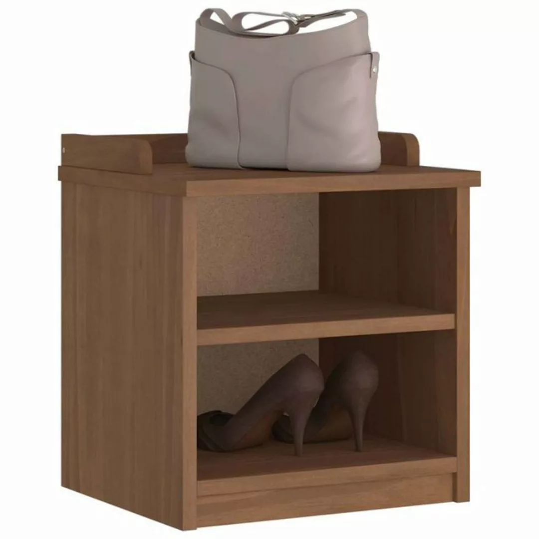 vidaXL Schuhschrank Flurbank SANDNES 45x40x50 cm Massivholz Kiefer günstig online kaufen