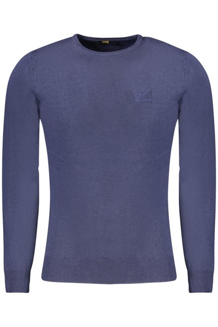 Cavalli Class Strickpullover Elegantes Herrenpullover Blau mit Rundhals und günstig online kaufen