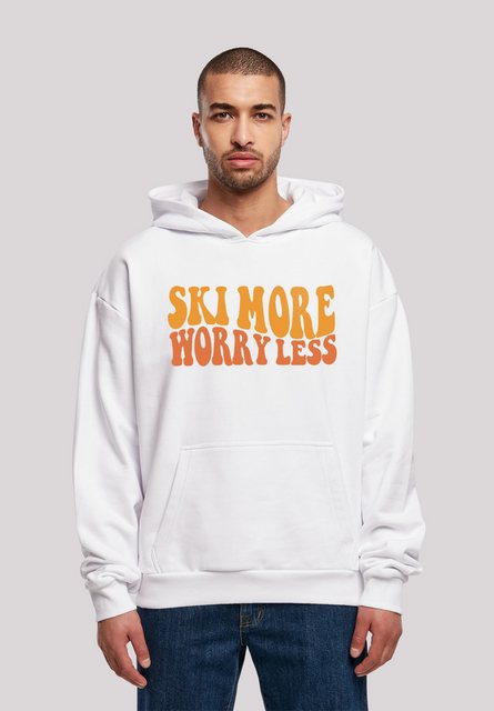 F4NT4STIC Kapuzenpullover Ski More Worry Less Premium Qualität günstig online kaufen