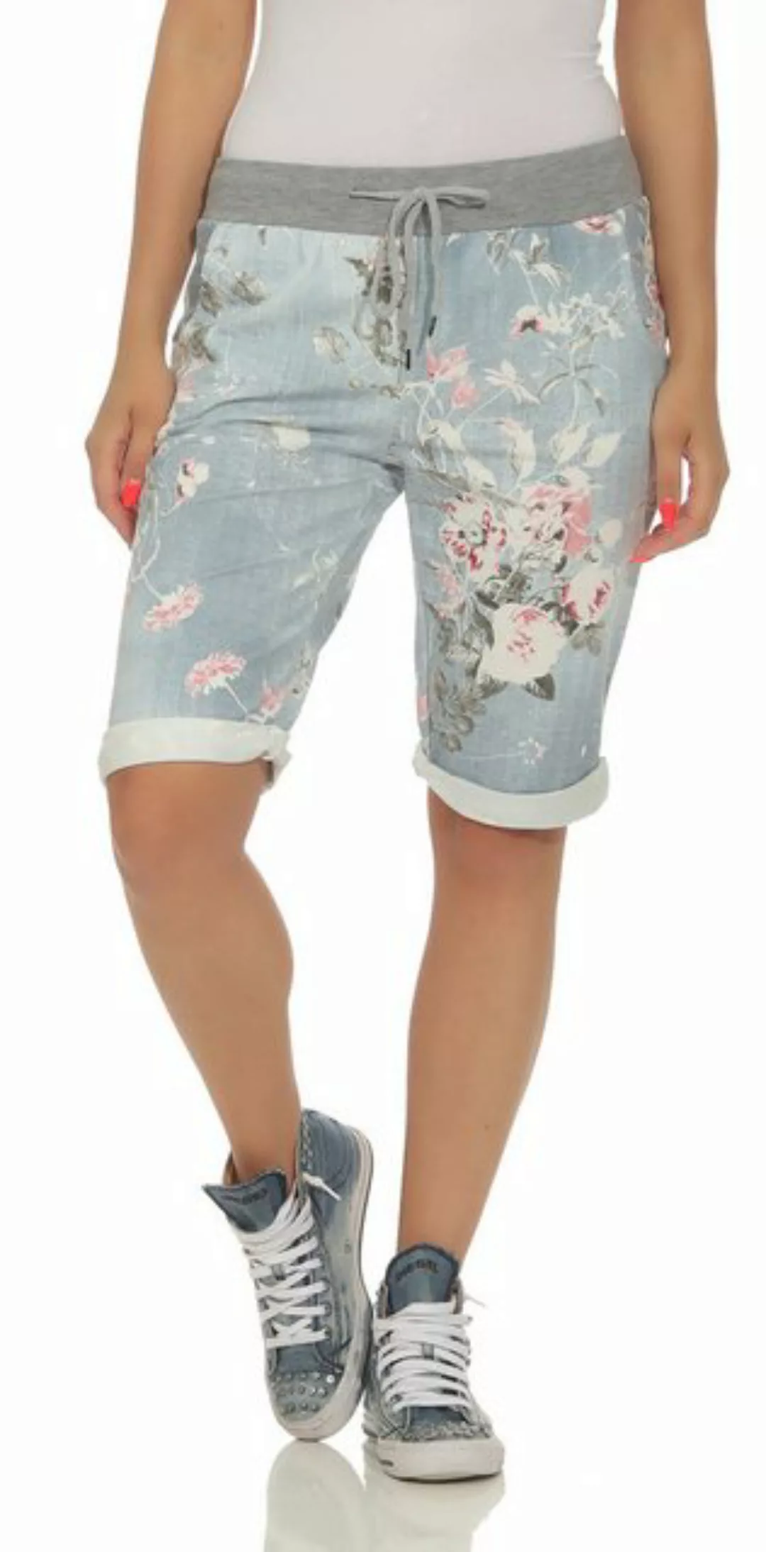 CLEO STYLE Sweatbermudas Bermuda Damen 30 Modell 2 36-40 günstig online kaufen