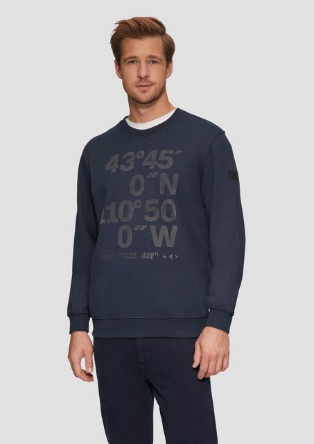 s.Oliver Sweatshirt Sweatshirt (1-tlg) Rundhals, Langarm, Logo, Rippbündche günstig online kaufen