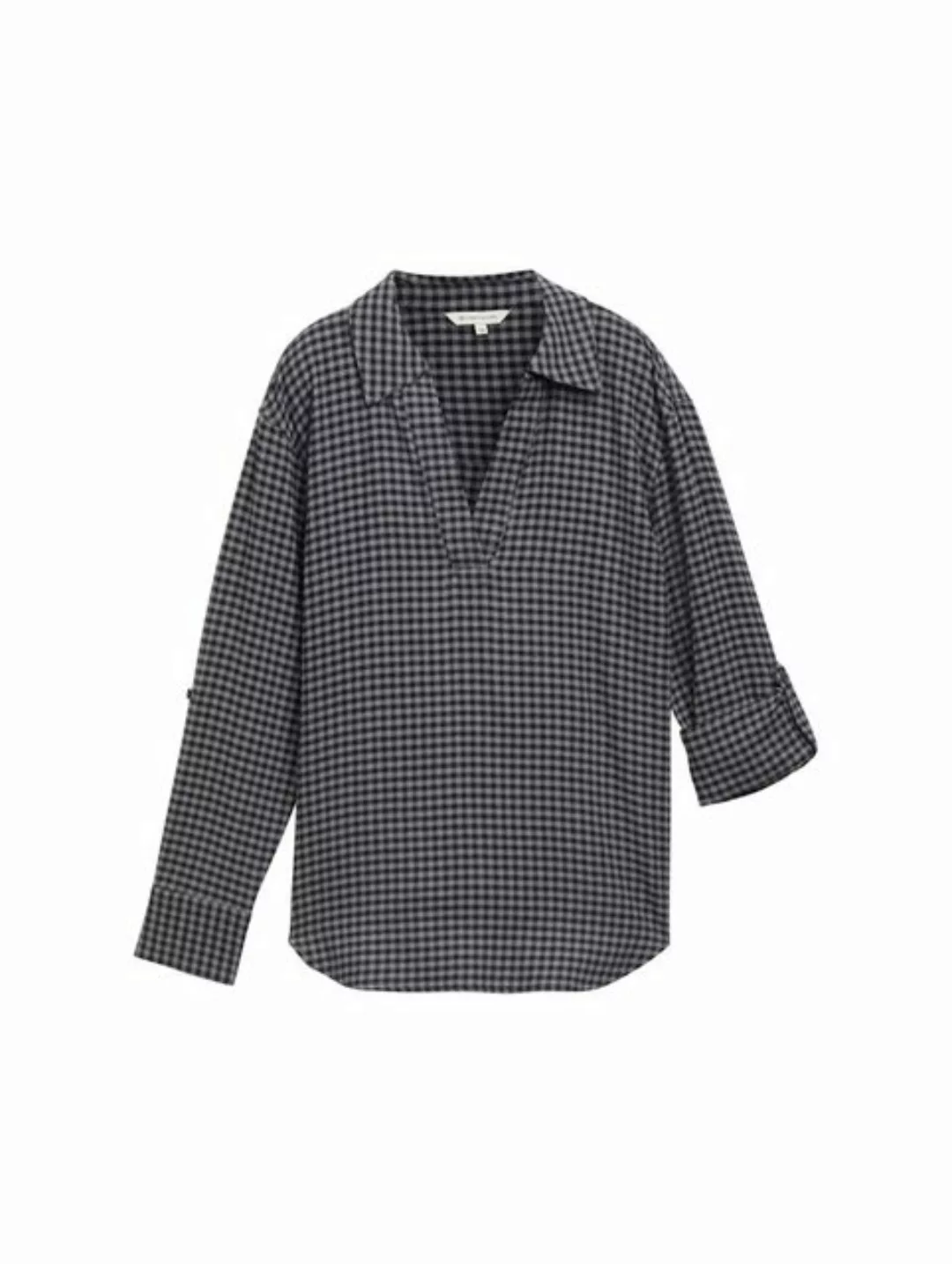 TOM TAILOR Langarmbluse Oversized Flanell Bluse mit Karomuster mit langen Ä günstig online kaufen