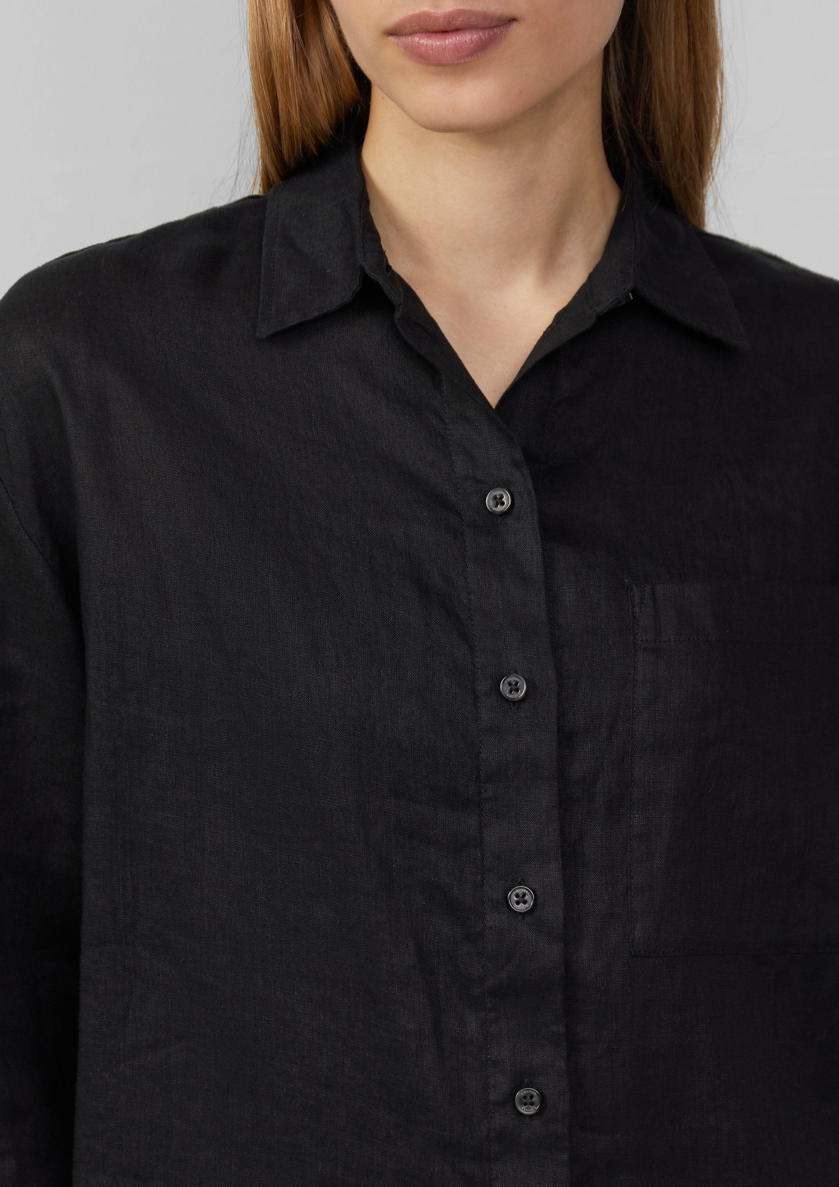 s.Oliver Langarmbluse Oversize Bluse aus reinem günstig online kaufen
