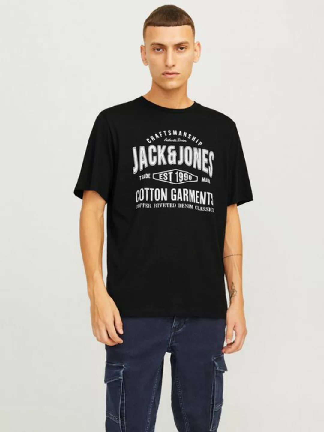 Jack & Jones Rundhalsshirt JJJEANS TEE SS O-NECK günstig online kaufen