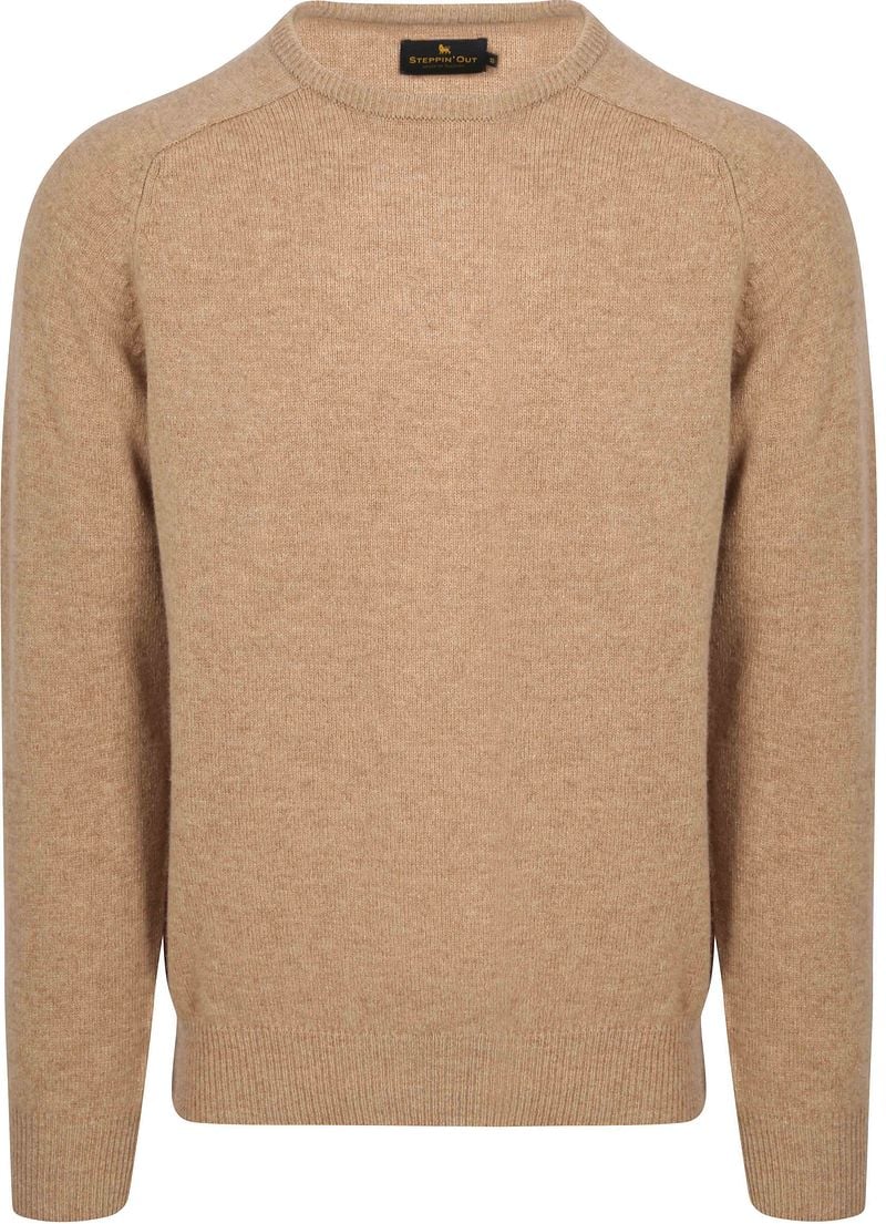 Steppin' Out Pullover Lammwolle Beige - Größe XL günstig online kaufen