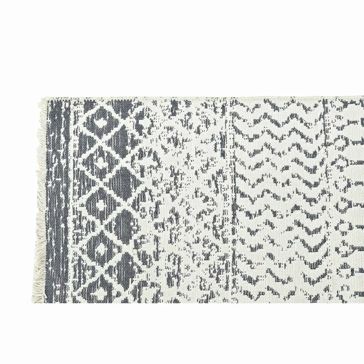 Teppich Dkd Home Decor Weiß Grau Polyester Baumwolle (120 X 180 X 1 Cm) günstig online kaufen