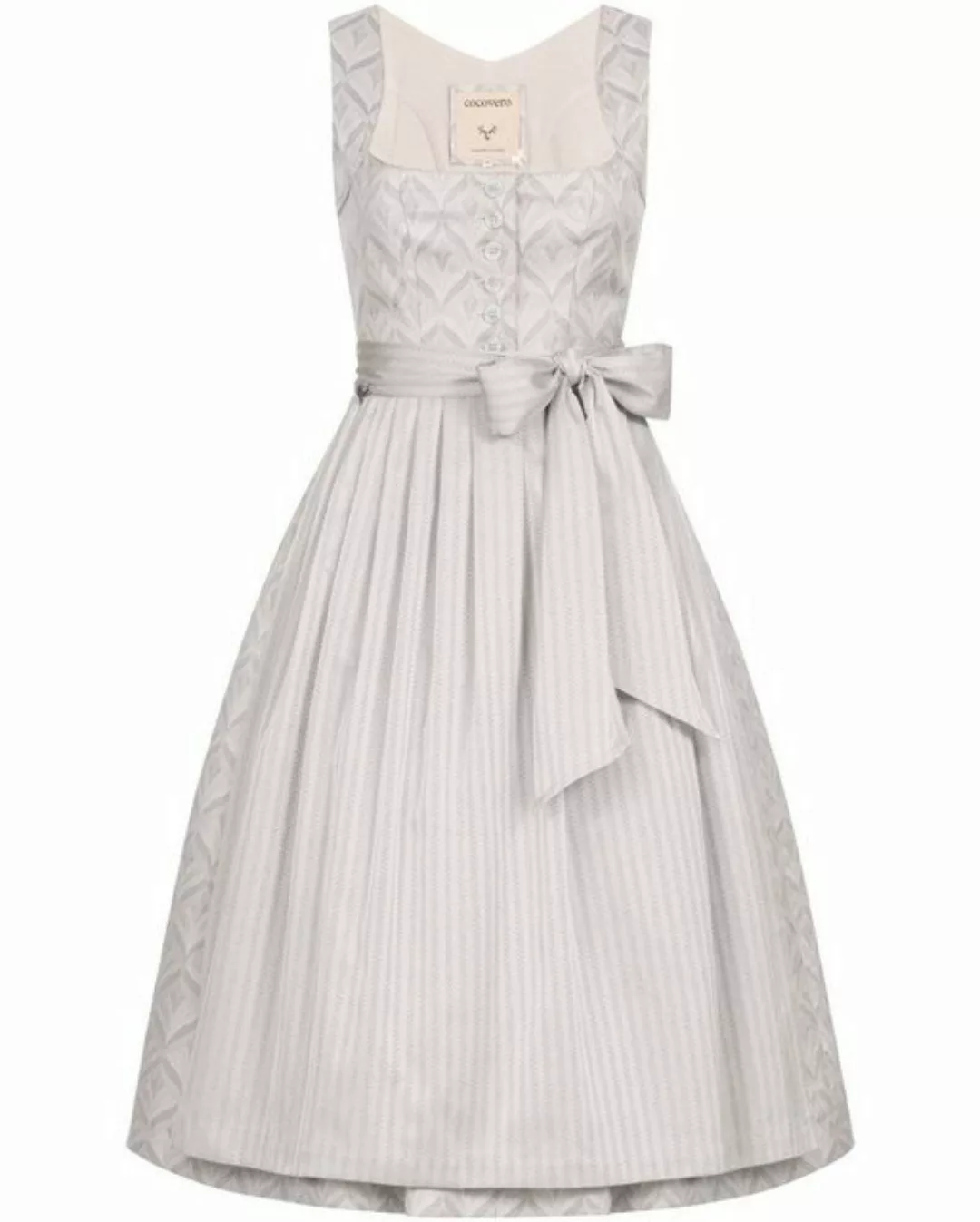 CocoVero Dirndl Midi-Dirndl Hedi Silver Fog günstig online kaufen