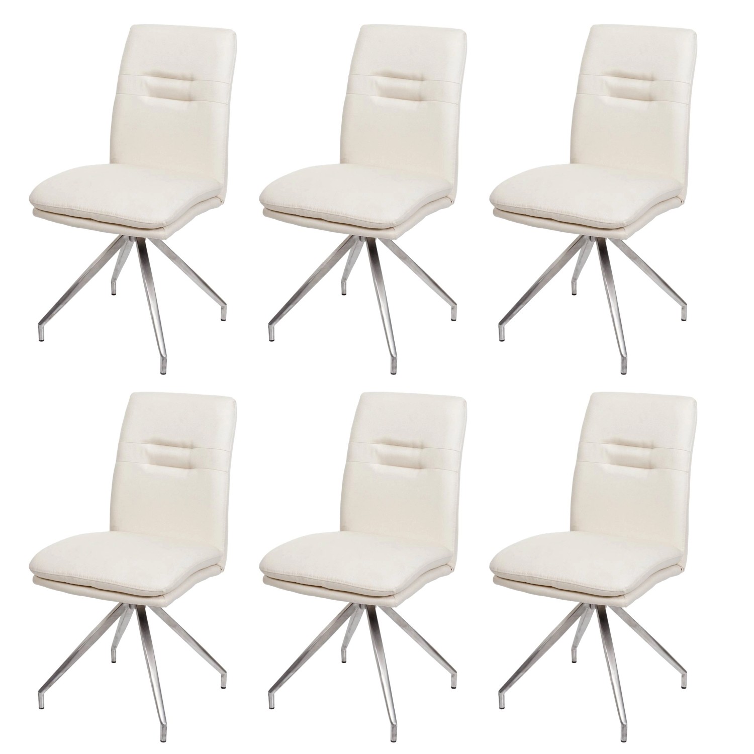 MCW Esszimmerstuhl H70 6er-Set Creme-Beige günstig online kaufen