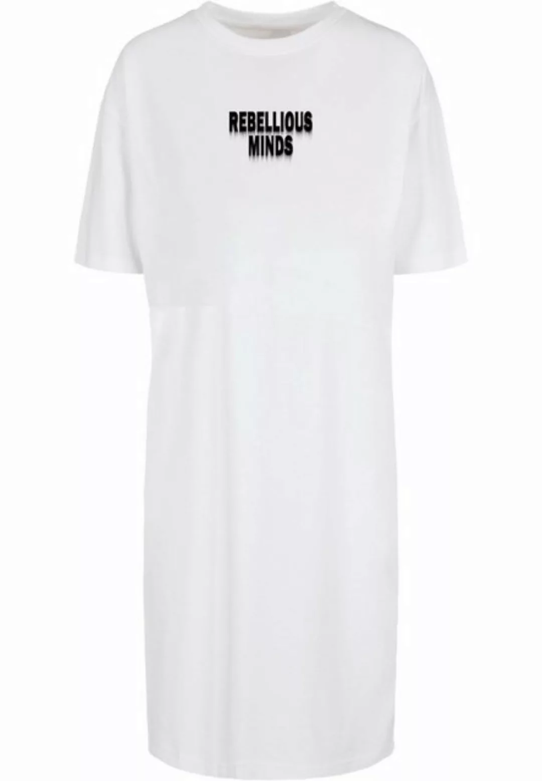 Merchcode Shirtkleid Merchcode Damen Ladies Rebellious Minds Oversized Slit günstig online kaufen