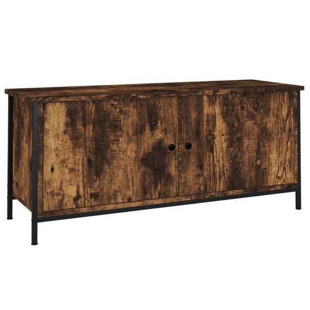 furnicato TV-Schrank mit Türen Räuchereiche 102x35x45 cm Holzwerkstoff (1-S günstig online kaufen