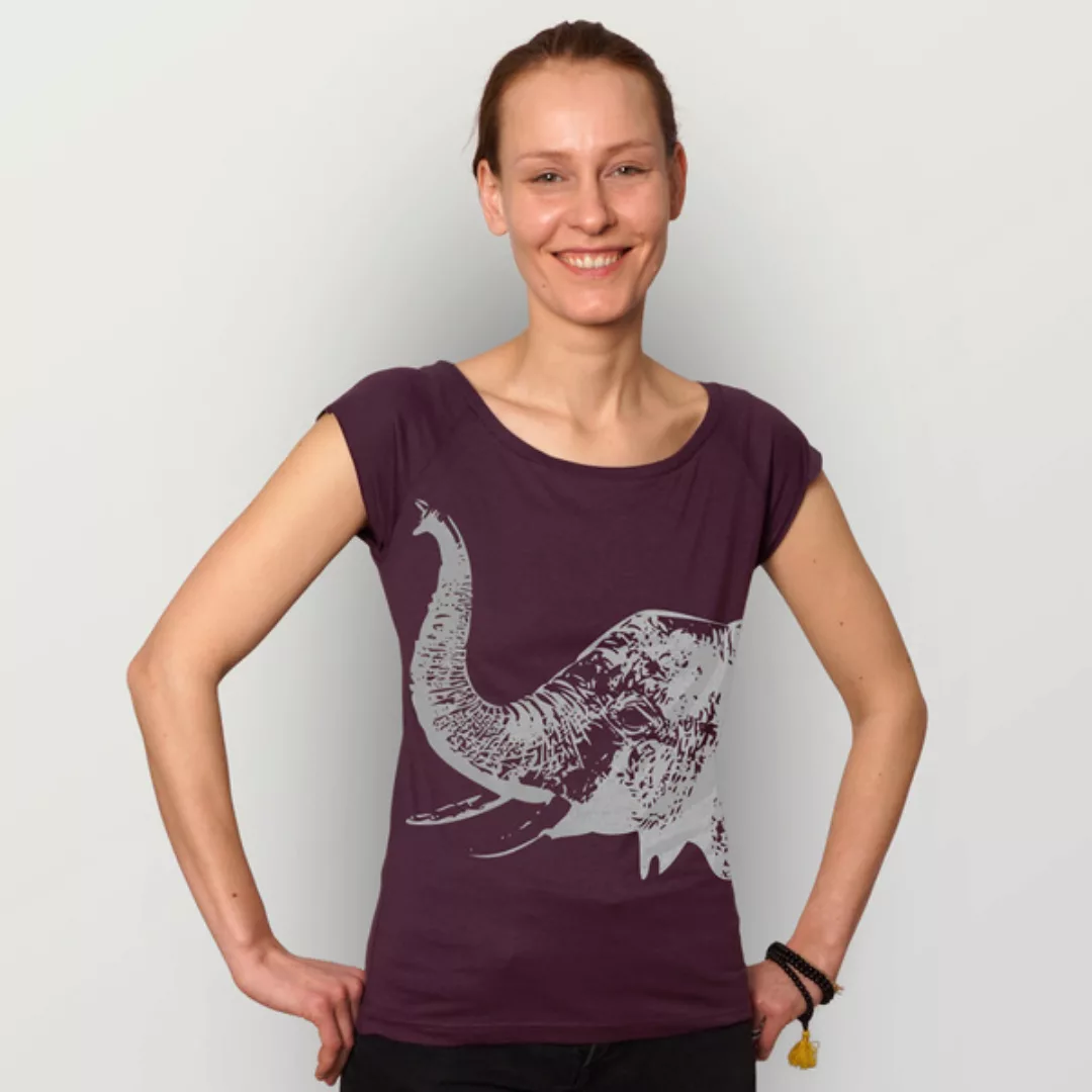 "Elefant" Bamboo Frauen T-shirt günstig online kaufen