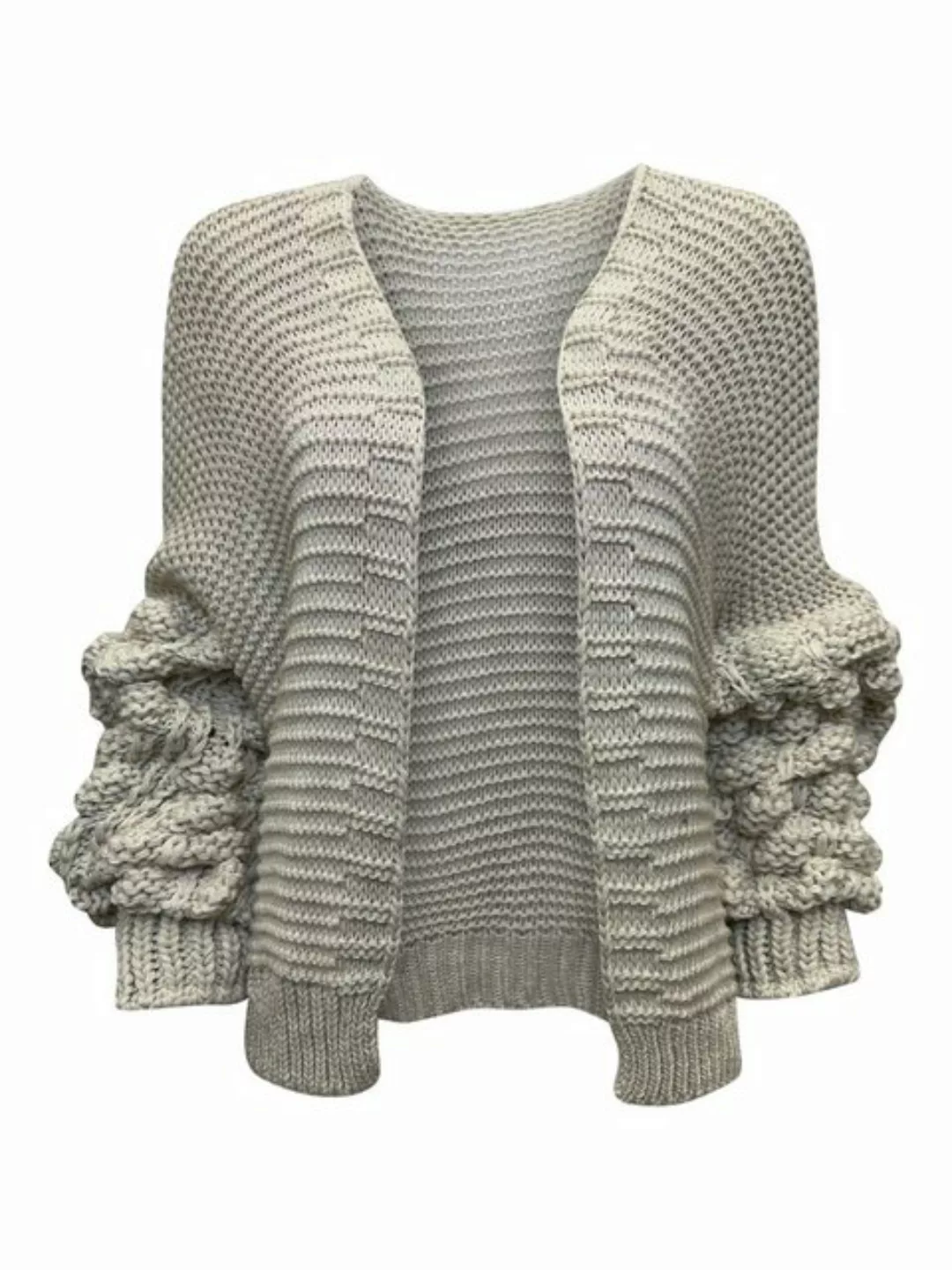 Worldclassca Longstrickjacke Worldclassca Damen Strickjacke mit Bommel Ärme günstig online kaufen