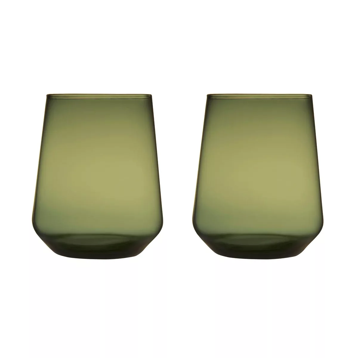 iittala - Essence Wasserglas 2er Set 35cl - moosgrün/H x Ø 10x8cm/0,35L günstig online kaufen
