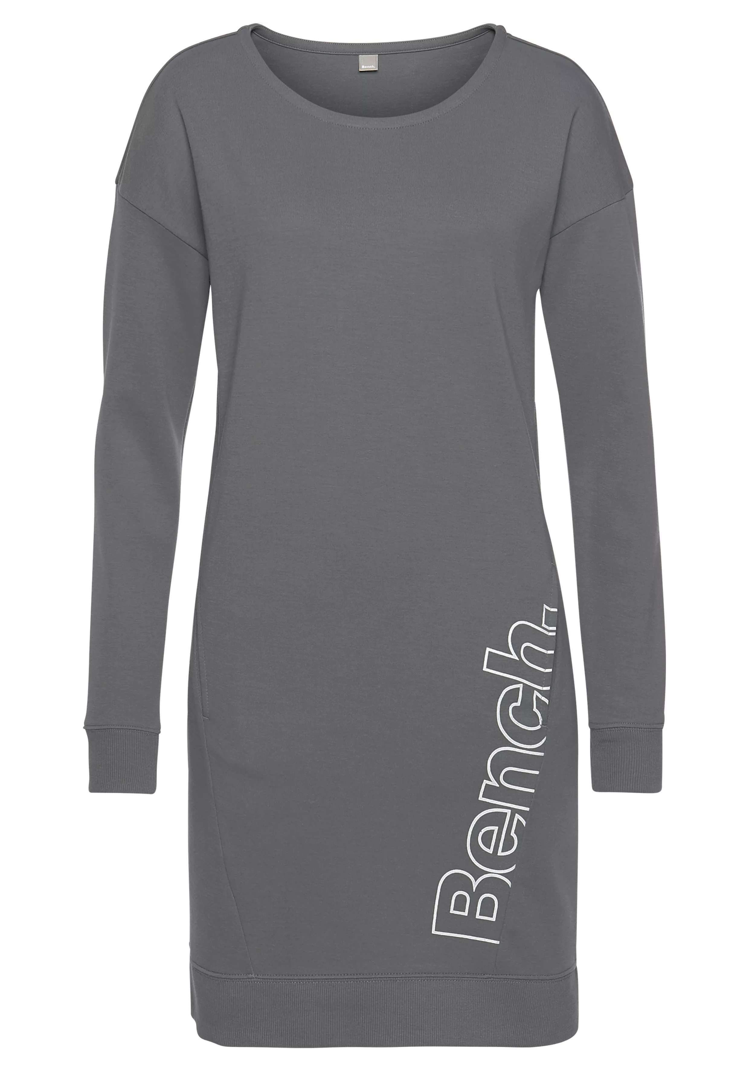 Bench. Loungewear Sweatkleid mit seitlichem Logoprint günstig online kaufen