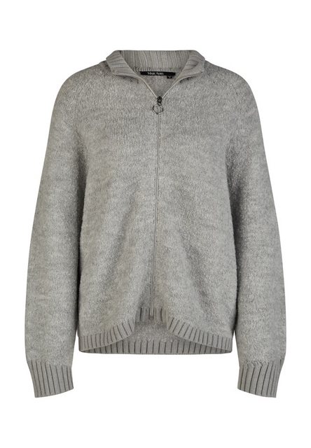 MARC AUREL Strickpullover Strickjacke aus Bouclé-Garn silver grey melange günstig online kaufen