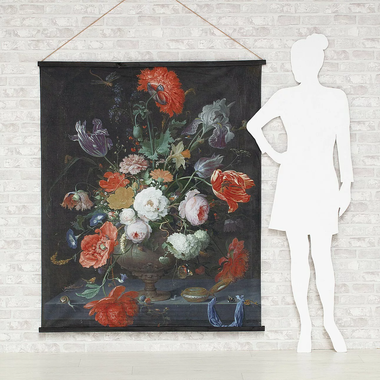 Kakemono Flowers 124 x 148 cm, 124 x 1,5 x 148 cm günstig online kaufen