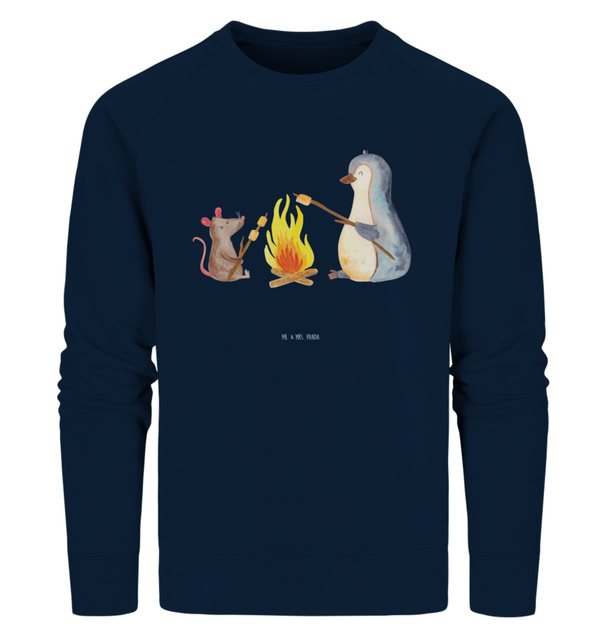 Mr. & Mrs. Panda Longpullover Größe XL Pinguin Lagerfeuer - French Navy - G günstig online kaufen